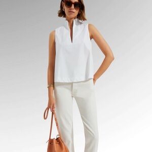 TUCKERNUCK White Sleeveless Celeste Top